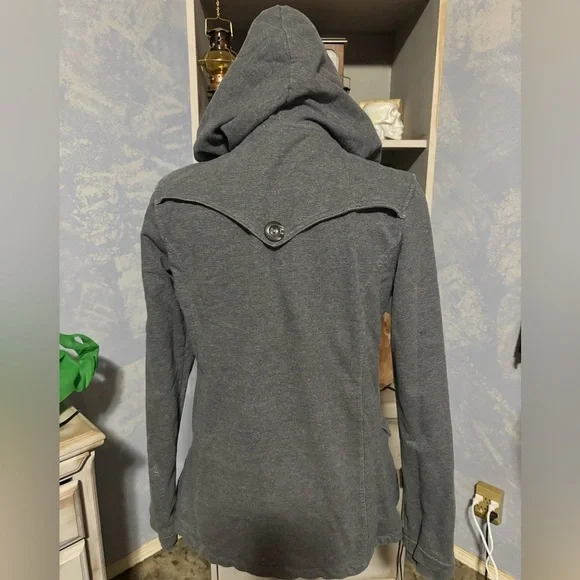 Roots Women's Charcoal Utility Jacket small #casual - Picture 7 of 10